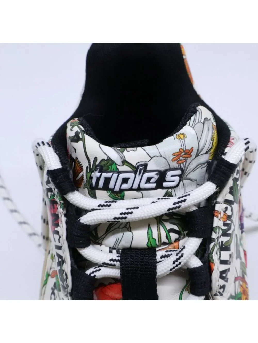 Gucci Balenciaga x Triple S Floral Print Sneakers